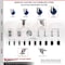 Service Caster 5 Inch 316SS Solid Poly Swivel 1-3/8 Inch Expanding Stem Caster Set Brake SCC SCC-SS316EX20S514-SPUS-TLB-138-4 - alternate 4